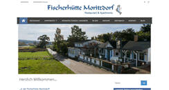 Desktop Screenshot of fischerhuette-moritzdorf.de