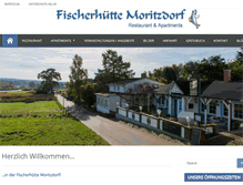 Tablet Screenshot of fischerhuette-moritzdorf.de